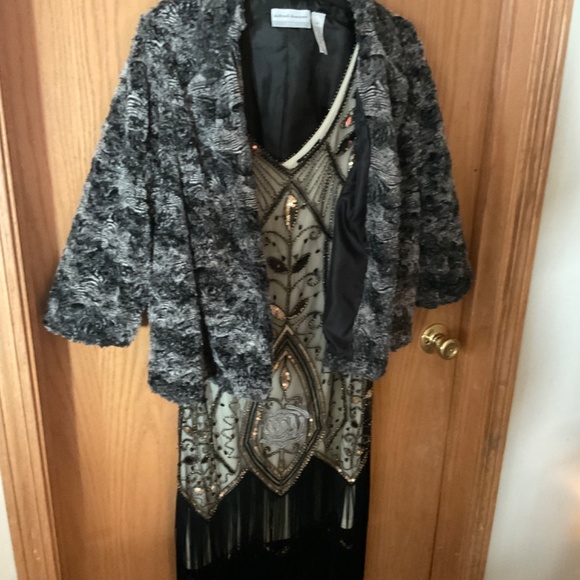 Women’s (lot of 8 items) 20s style flapper dress and accessories - Picture 5 of 12